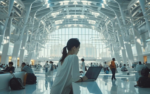 机场货运区繁忙景象