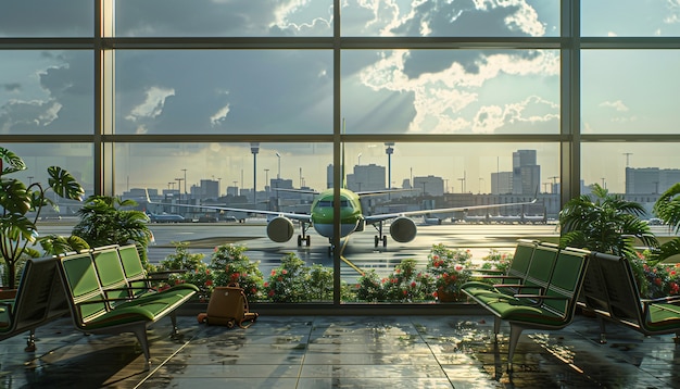 太原武宿机场候机厅