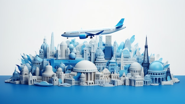 上海飞往怀化的航班概念图