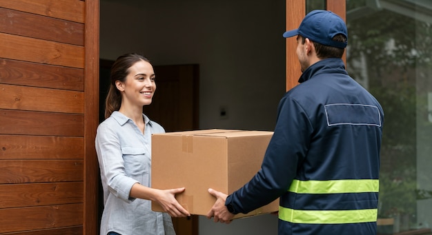 快递员进行最终派送